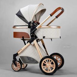 Strollers# Prams for newborns baby stroller High landscape Folding newborn carriage Comfortable convenient Portable strollers pram H240514