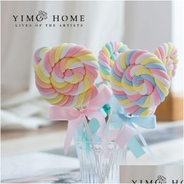 Other Event Party Supplies Large Fake Candy Props Simation Marshmallow Lollipop Children Pography Dessert Table Bedroom Decoration Dhm1B