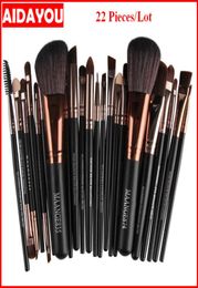 Makeup brush set eyeshadow 21pcs professional Foundation Brush Flat Cream Makeup Brushes Professional Cosmetic Makeup Bea4853460123