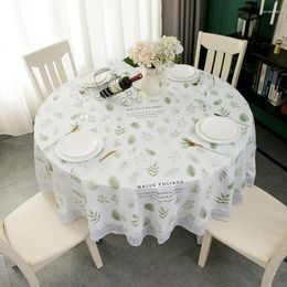 Table Cloth Ins Nordic Tablecloth Waterproof And Oil-proof No-wash Round Household Pvc Coffee