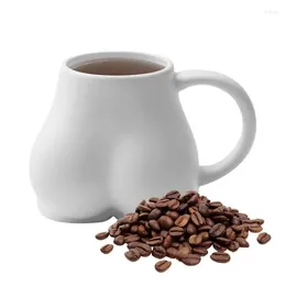 Mugs BuCoffee Mug Novelty BuShaped Ceramic Coffee Cup Hip Tea For Home And