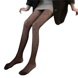 Women Socks Sweet Print Patterned Silky Pantyhose Seamless See-Through Mesh Stretch Tights Japanese Summer Stockings