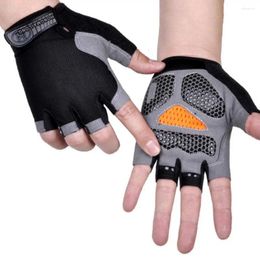 Cycling Gloves Breathable Half Finger Exercise -absorbing For Men Mtb