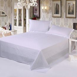 Bedding Sets Unihome Cotton Satin Stripe Plain Solid White Blue Gold Beige El Linen Set Duvet Cover Bedclothes Bed Sheet