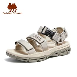 GOLDEN CAMEL Mens Sandals Summer Fashion Casual Outdoor Sport Non-slip Beach Shoes for Men Sandia Thick Bottom Slipper 240510