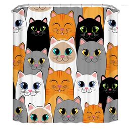 Shower Curtains Animal Waterproof Anime Funny Kids Colorful Lovely Bathroom Decor Cute Printed Partition