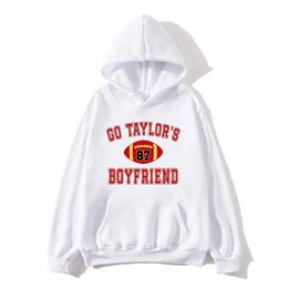 Men's Hoodies Sweatshirts Go Taylors Boyfriend Hoodie for Autumn/Winter Fashion Hooded Moletom Long Slve Flce Clothes 87 Football Ropa Hombre Hoody Y240510
