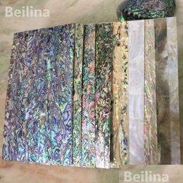 Decorative Objects Figurines Natural Abalone Shell Mother Of Pearl Laminate Sheet For Diy Home Decoration Materials And Wood Craft Dhjjh
