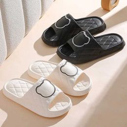 Slippers Home Women Summer Bathroom Shower Anti Slip Couples Simple And Fashion Mens Outdoor Wear Sandals H240514