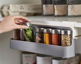 Epacket Condiment bottle storage racks kitchen condiment box hanging condiments jar rack266K4340861