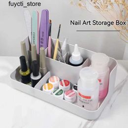 Storage Boxes Bins Nail art storage box gel remover cleaning cotton pad plastic display container handicraft manager nail supplies S24513