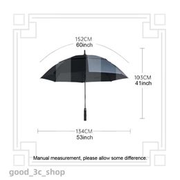High Quality Designer Fashion Golf Umbrella with 2 Logos 30 Inch Double Layered Automatic Umbrella with Long Handle and Oversized Reinforced Thick Golf Umbrella 428