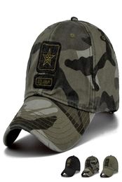 New US Army Cap Camo Baseball Cap Men Camouflage Baseball Hats Snapback Bone Masculino Trucker Cap Pentagram Dad Hat2700618
