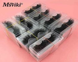 8D Packaging Box Bulk Natural Long 25MM 5D 3D Mink Lashes Whole Beauty False Eyelashes Extension Makeup Tools8249973