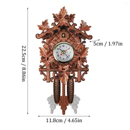 Wall Clocks Clock Chime Alarm Wooden Living Retro Room For Cooking