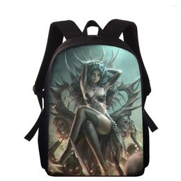 Backpack ELVISWORDS Brand Gothic Dark Art Girls Print For Women Men Rucksack Girl School Bags Fashion Mochila Customise Knapsack