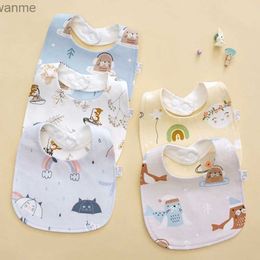 Bibs Burp Cloths Baby apron cartoon pattern down apron cotton down apron 066B WX