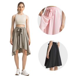 Women Skorts Knee Length Modest Long Athletic Sports Casual Skirt with High Waist