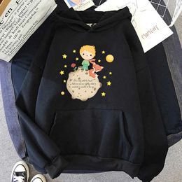 Men's Hoodies Sweatshirts Little Prince And Print Hooded Plus Size Hoodie Women Sweatshirts Harajuku Autumn Winter Warm Female Pullover Clothing T240510