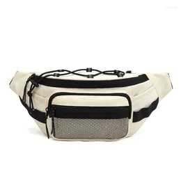 Waist Bags Man Fanny Pack Large Capacity Chest Bag With Adjustable Strap Casual Belt For Running Hiking Travel Sport