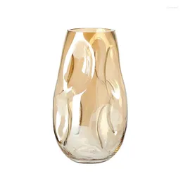 Vases Irregular Shaped Colored Glass Vase Fashion Flower Arrangement Model House Home Decoration