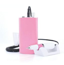 Portable Cordless Nail Drill Machine 30000 Rpm US Plug Electric File Rechargeable Battery Drilling Accessories2305069