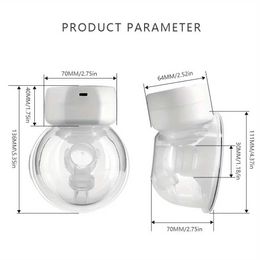 Breastpumps Wearable intelligent double-layer breast collector baby portable breast suction cup silent high suction electric breast suction cup