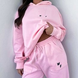 Tracksuit women sports hoodie sets two 2 piece set women clothes clothing set Sporty Long Sleeved Pullover Hooded Tracksuits