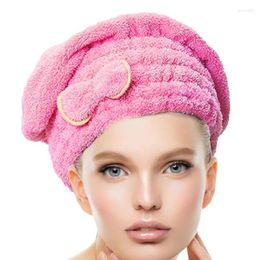 Towel Hair Wrap Plopping Curly With Bowknot For Women Super Absorbent Quick Dry Turban