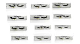 3D Mink Eyelashes False Eyelash Thick Handmade Natural Long Fake Eyelashes Cross Faux Eye Makeup for Women1729187