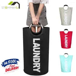 Laundry Bags STOMMIHO 82L Large Basket Collapsible Fabric Hamper Tall Foldable Bag Waterproof Portable Washing Bin