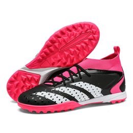 Football shoes for boys and girls, high top broken nails, youth sports TF training football shoes