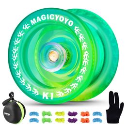 Yoyo MAGICYOYO K1 Plus plastic responsive yoyo suitable for children and beginners beginner yoyo with 12 yoyo strings yoyo gloves and yoyo box