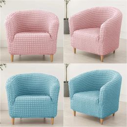 Chair Covers Solid Colour Bar Club Sofa Cover Stretch Spandex Armchair Single Seat Tub Couch Slipcover For Living Room Furniture