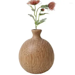 Vases Wooden Vase Decor Natural Home Stand Ornament Small And Delicate Decorative For Dinner Parties Holidays