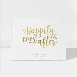 Party Supplies Wedding Guest Book | Happily Ever After Fairy Tale Gold Foil 50 Sheets Of Paper Color Choices Available Desig