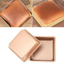 Baking Moulds 2pcs 4inch Cake Pans Non-stick Coating DIY Square Pan Mold Easy To Clean 10.9 10.9cm Kitchen Tools