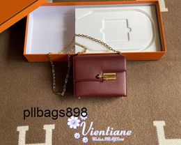 Handbag Keliys Genuine Leather 7A Verrou Pin Bag Pistol Bag Horse Red 55 Rouge Chevre Goat Gold Buckle