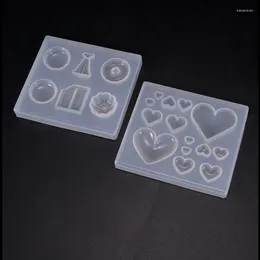 Baking Moulds DIY Crystal Drop Mould Candy Love Heart Shape Patch Ornament Silica Gel