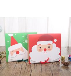 Christmas Gift Wrap Cartons Customised Box Large Folding Santa Claus Cake traktatie kinderen verjaardag 10pcs9462150