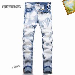 Mens Purple Jeans Designer Jeans Fashion Distressed Ripped Bikers Womens Denim cargo For Men Black Pants High Quality Fashion Mens Jeans 01