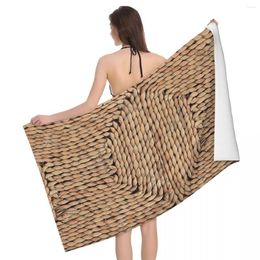Towel Mediterranean Rattan 80x130cm Bath Soft For Beach