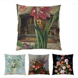 Pillow Polyester Linen Covers Decorative Accessories Pillowcase Vintage Ornamental Pillows For Living Room Velvet E1081