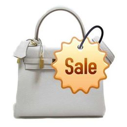 Top Ladies Designer Koalliy Bag 25 Shoulder Hand bag leather Beige Gris pale Used Women