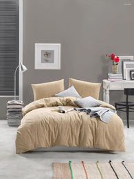 Bedding Sets Turkish Cotton Solid Set High Quality Soft Pure Bed Sheet Quilt Cover Pillow Case Duvet 4 Pcs
