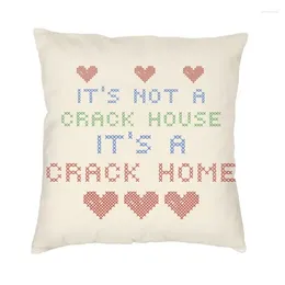 Pillow ITS NOT A CRACK HOUSE HOME Cover 40x40 Decoration 3D Print Throw For Sofa Double-sided Pillows