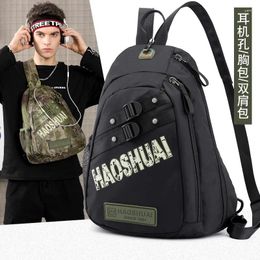 Backpack Multifunctional Camouflage Men's Sports Outdoor Chest Bag Travel Large Capacity Anti Theft