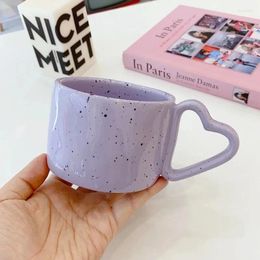 Mugs Korean INS Splash Ink Wave Dot Mug Coffee Milk Ceramics Cup Accessories Office Couples Wholesale