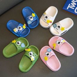 Slipper New Cute Astronaut Childrens Home Indoor Slippers Anti-Slip Bathroom Baby Outdoor Sandals For Boys And Girls Y240514X71V