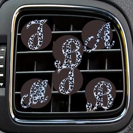 Safety Belts Accessories Zebra Large Letters Cartoon Car Air Vent Clip Conditioner Outlet Per Clips Freshener Drop Delivery Otecy